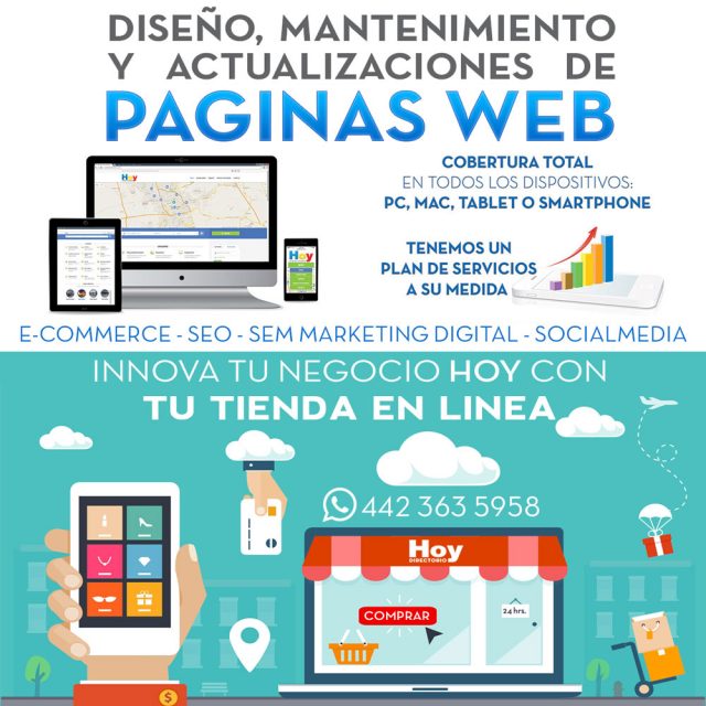 Páginas Web y Tiendas en Linea Querétaro